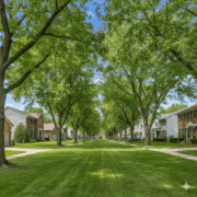 Brooklyn Center Tree Services Brooklyn Center Tree Services - Tall mature maples and shaded yards in Brooklyn Center, MN.