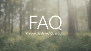 FAQ's with Background of trees